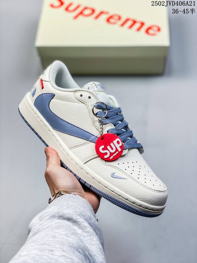 海外爆款限量发售！公司级 Travis Scott X Fragment Design X Jordan Air Jordan 1 Low Og Sp “Sup