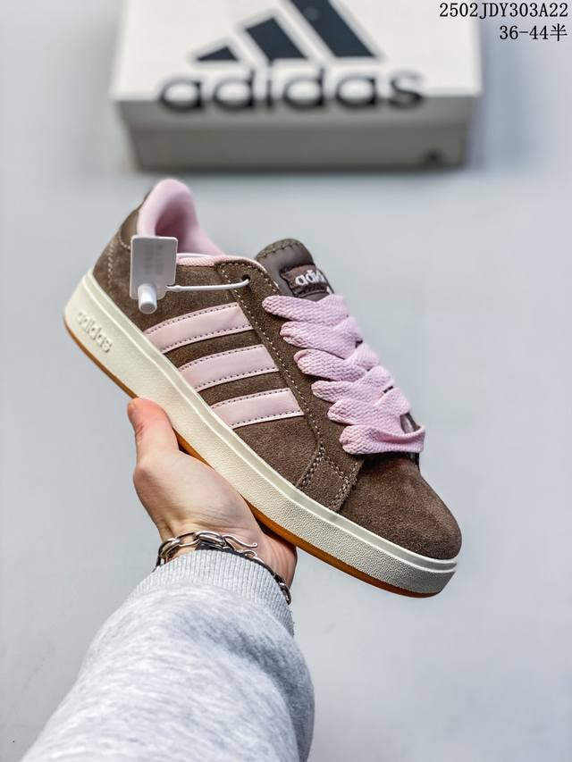 Adidas Grand Court 百搭单品 公司级Adidas Grand Court 舒适百搭 低帮 生活休闲鞋 女款 货号：Ih7754 尺码：36 3