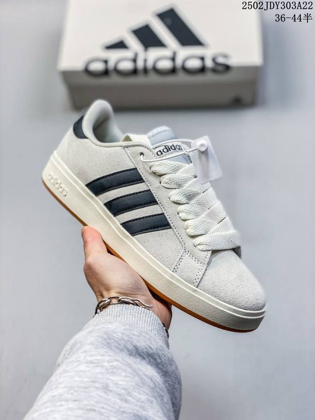 Adidas Grand Court 百搭单品 公司级Adidas Grand Court 舒适百搭 低帮 生活休闲鞋 女款 货号：Ih7754 尺码：36 3