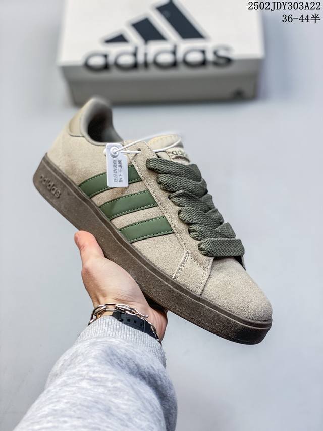 Adidas Grand Court 百搭单品 公司级Adidas Grand Court 舒适百搭 低帮 生活休闲鞋 女款 货号：Ih7754 尺码：36 3 - 点击图像关闭