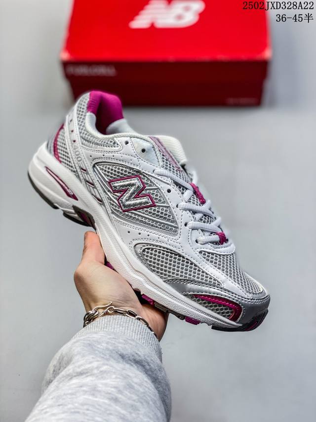 新百伦New Balance 400 Nb400 男女老爹鞋轻量跑步鞋Wr舒适厚底增高轻便情侣百搭2025复古休闲网面透气跑步鞋网红学生韩版潮鞋 Size：如图