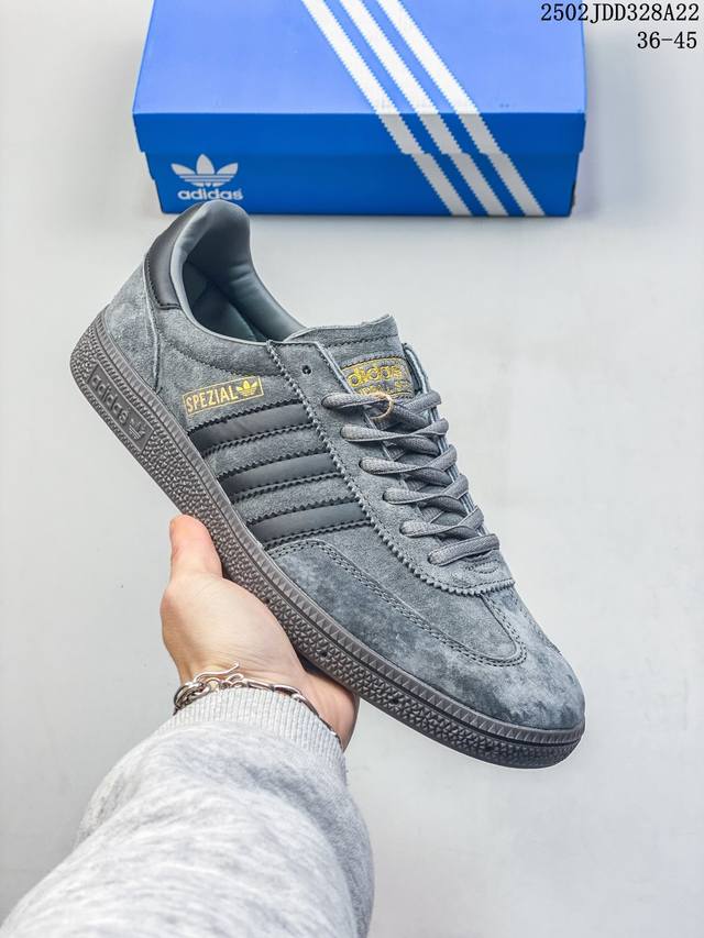 Adidas Gazelle Indoor Trainers 羚羊内训系列低帮复古百搭休闲运动德训风板鞋 Xm0216Q657 尺码：36-45 编码：02Jd