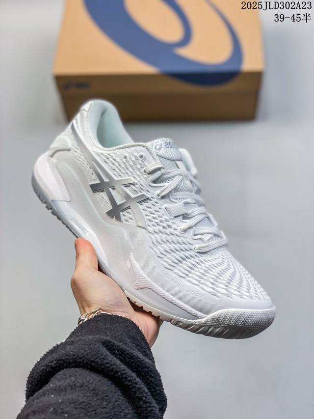 Asics亚瑟士新款Gel-Resolution 9 Clay男子透气稳定专业网球鞋 尺码：39-45半 编码：02Jld302A23