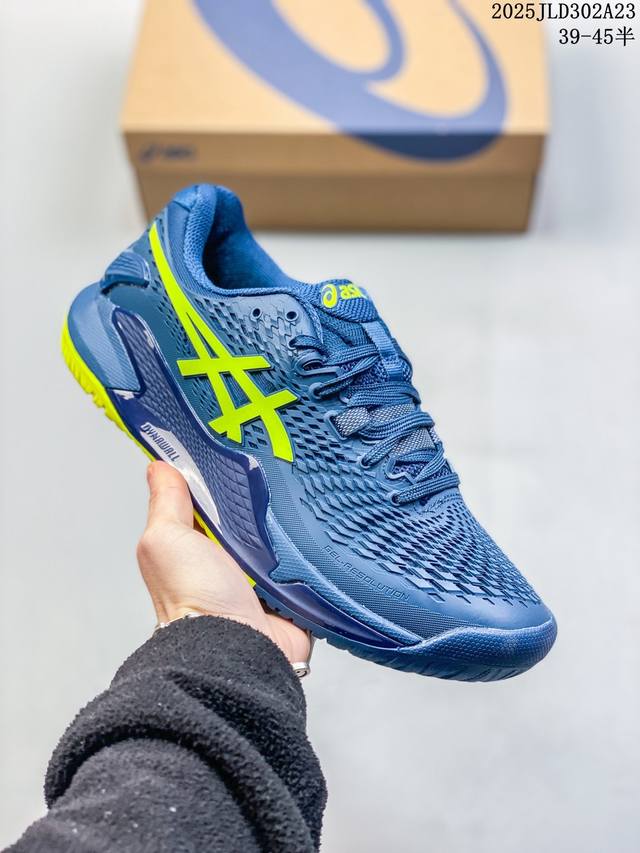 Asics亚瑟士新款Gel-Resolution 9 Clay男子透气稳定专业网球鞋 尺码：39-45半 编码：02Jld302A23