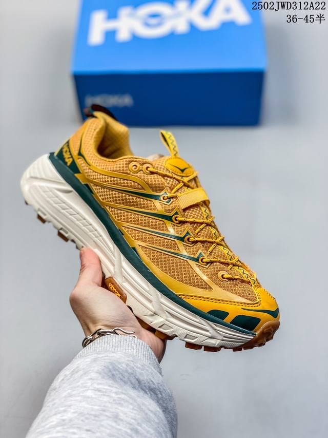 公司级带半码！ Hoka Mafate Speed Three 2玛法特 超轻厚底轻量山地跑步鞋 作为先锋品牌的 Hoka One One总是以独特的方式，在设