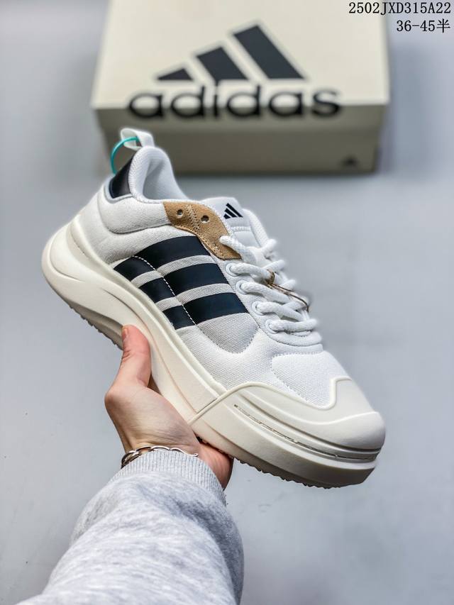 Adidas阿迪达斯秋季男女Maxxcourt Spw厚底运动休闲鞋锐力 02Jxd315A22