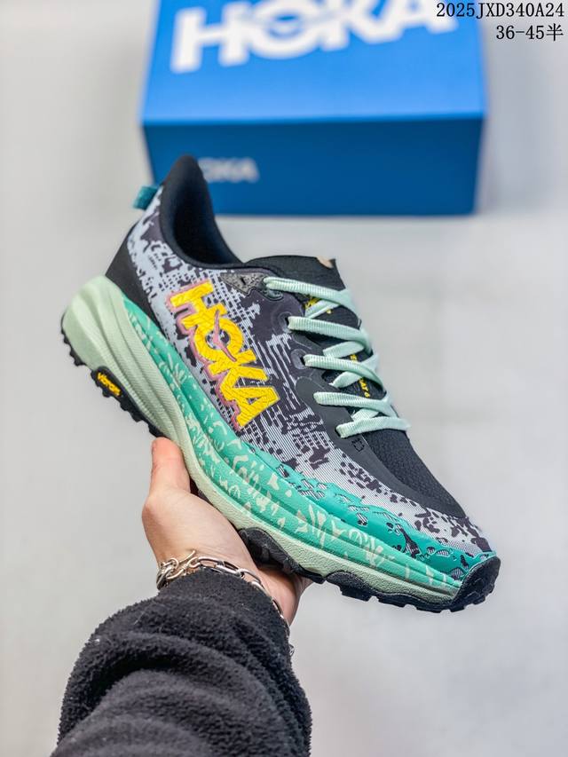 公司级 Hoka One One Speedgoat 6 飞速羚羊6 飞速羚羊系列的第六代越野跑鞋男女士运动鞋，鞋款采用动态鞋面与内部支撑系统，并搭载Hoka久