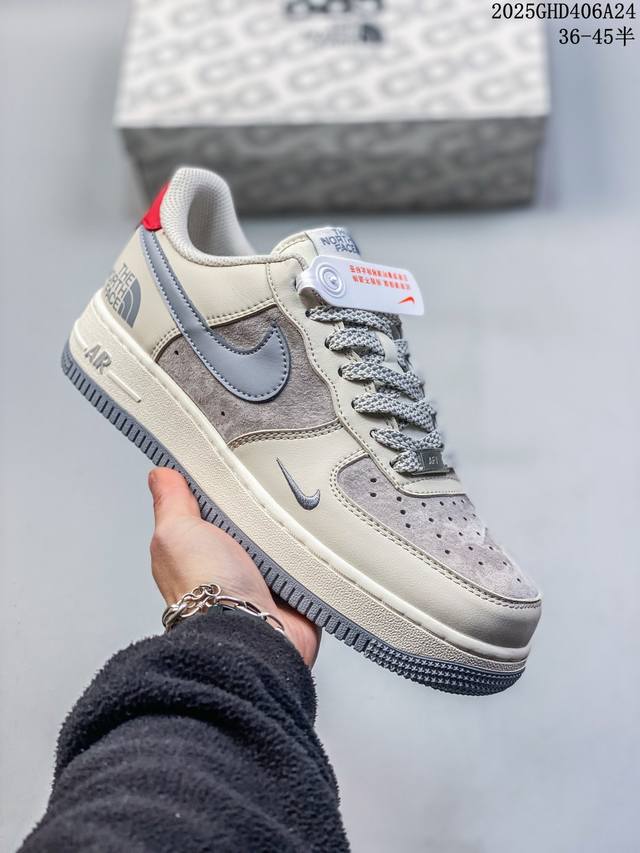 海外限量发售！公司级Nike Air Force 1 '07 Low “斯图西联名 米黑”空军一号 低帮 运动鞋 休闲鞋 折边针车 工艺难度大 原楦头原纸板 原