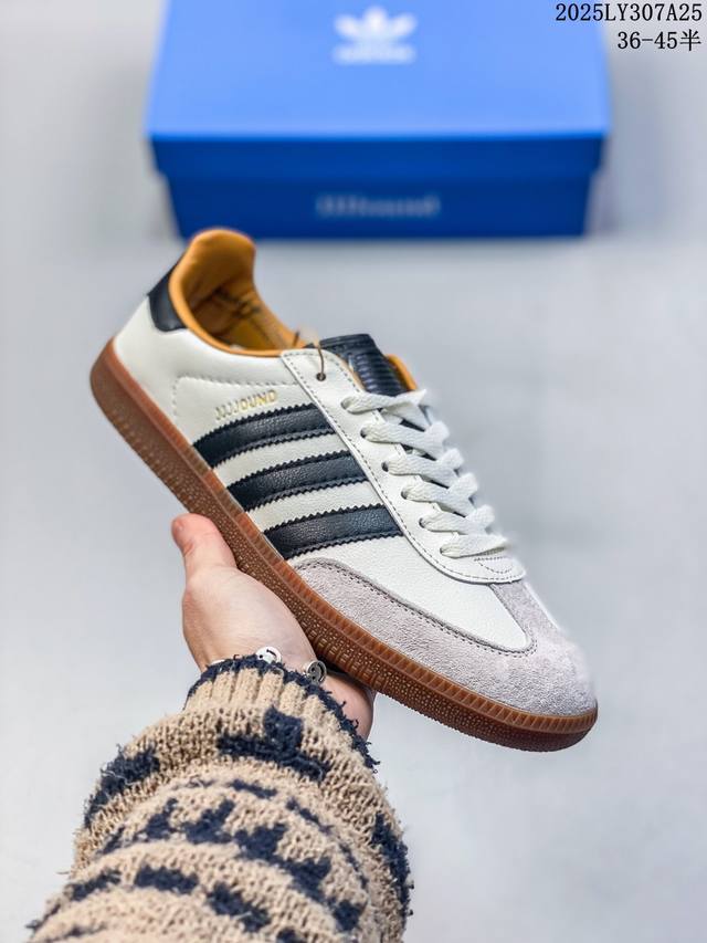 真标特价 Adidas Originals Samba Og 阿迪达斯 低帮 联名黑白 桑巴舞系列绅士德训足球风百搭低邦休闲运动板鞋 近两年Jjjjound这个