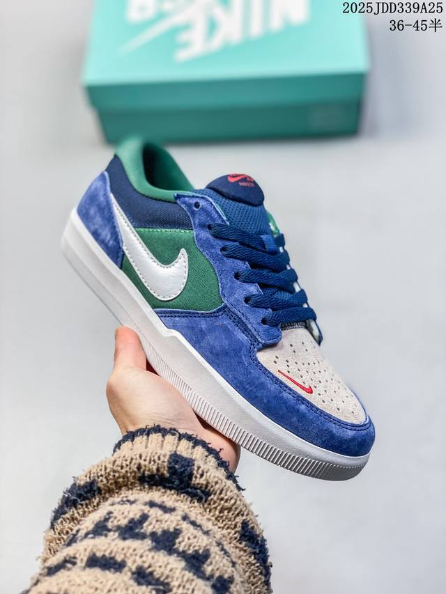 真标耐克Nike Sb Force 58是一款将前沿创新带入街头的单品，它具有硫化杯底，具有出色的耐用性和灵活性。使用帆布和绒面革，在饰面上放置通风口，它自始至 - 点击图像关闭