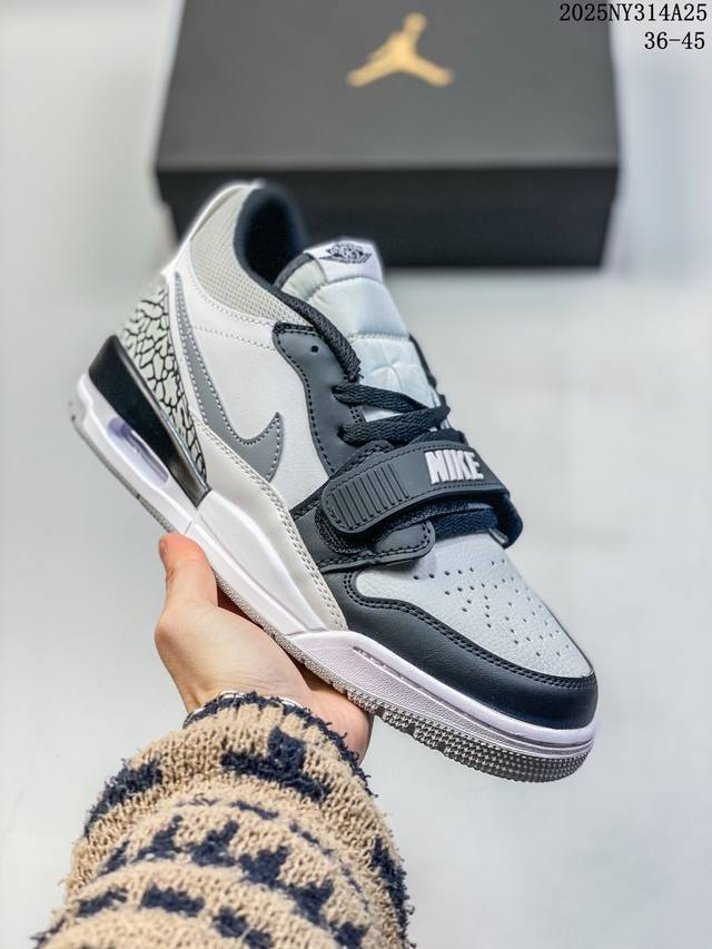 三合一最强合体，多种新配色回归耐克Nike Air Jordan Legacy 312 Low”White Grey Fog Blue Red“乔丹最强三合一混