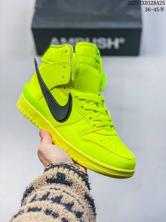 Ambush X Nike Dunk High 联名粉 黑白 蓝 绿 Cu7544-600-400-300 尺码：36-45半 编码：02Jxd328A25