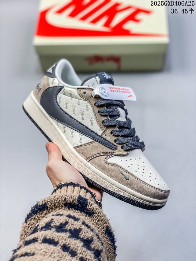 海外爆款限量发售！Travis Scott X Fragment Design X Jordan Air Jordan 1 Low Og Sp “斯图西联名 米