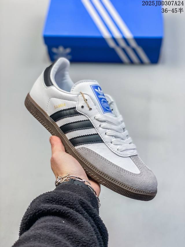 真标Adidas Originals Wb Pony Tonal Samba Og 桑巴舞系列绅士德训足球风百搭低帮休闲运动板鞋 尺码：见图 编码：02Jdd3