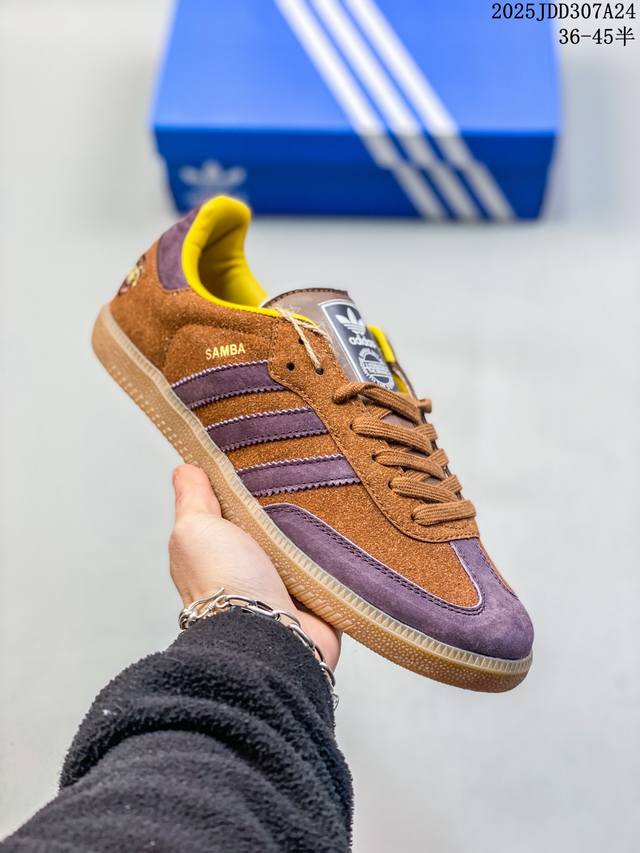 真标Adidas Originals Wb Pony Tonal Samba Og 桑巴舞系列绅士德训足球风百搭低帮休闲运动板鞋 尺码：见图 编码：02Jdd3