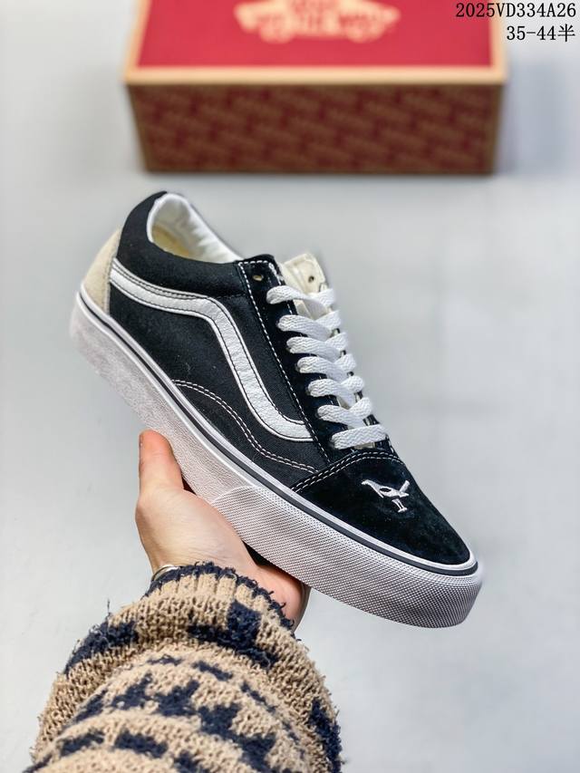 开春特恵 Vans 和平鸽系列！ Vans Buzz Old Skool 和平鸽 经典黑白帆布拼接低帮运动板鞋 货号：Vn000Cr5Bpb1 尺码：35 36 - 点击图像关闭