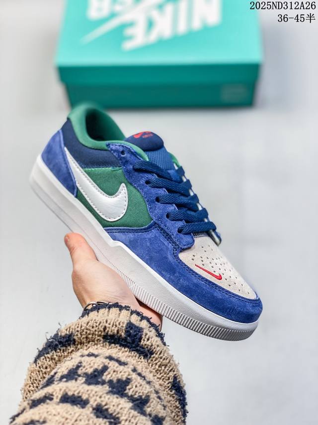 真标带半码 耐克Nike Sb Force 58是一款将前沿创新带入街头 号码：36一45半码 编码：02Nd312A26