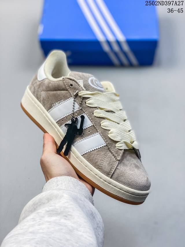 简介：阿迪达斯 Adidas Originals Campus 00S 学院系列 面包风经典复古低帮百搭休闲运动板鞋 官方货号：Id1435 尺码:36 45