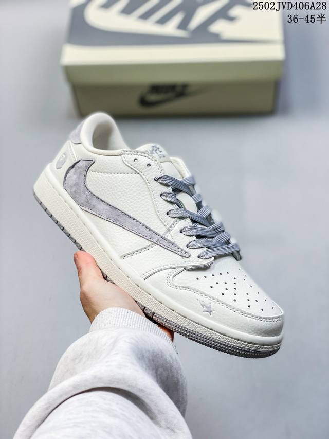 海外爆款限量发售！公司级 Travis Scott X Fragment Design X Jordan Air Jordan 1 Low Og Sp “Bap