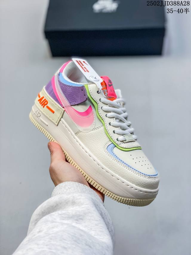 Nike Air Force1 玛卡龙 #原楦头原纸板 打造纯正空军版型#专注外贸渠道 全掌内置蜂窝气垫 #原盒配件 原厂中底钢印、拉帮完美 货号:Ci0919