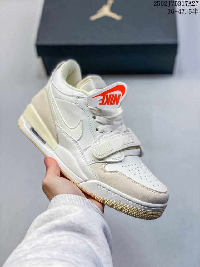 公司级三合一最强合体，多种新配色回归耐克Nike Air Jordan Legacy 312 High”White Grey Fog Blue Red“乔丹最强 - 点击图像关闭