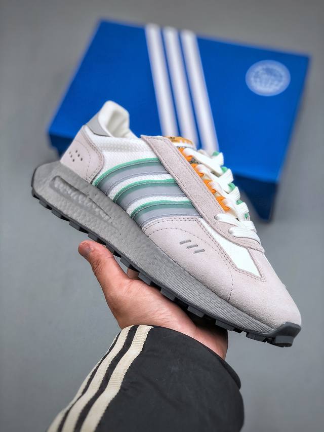 Adidas Originals Retropy Boost E5系列复古赛车原型一代系列爆米花缓震休闲运动慢跑鞋 If5411 尺码：36-45 半