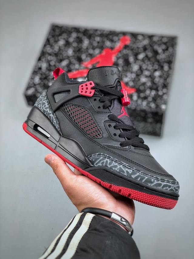 Jordan Spizike Low Bred Aj 乔丹合体元素 黑红配色 文化休闲板鞋 Fq1759-006 #整双鞋在 Air Jordan 5 Low