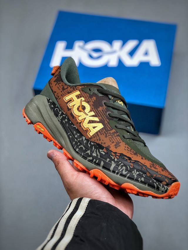 Hoka One One M Speedgoat 6 低帮专业越野跑步鞋 相较于前几代Mafate包裹感更好跟Speedgoat 快速羚羊 系列比起来更加舒适鞋