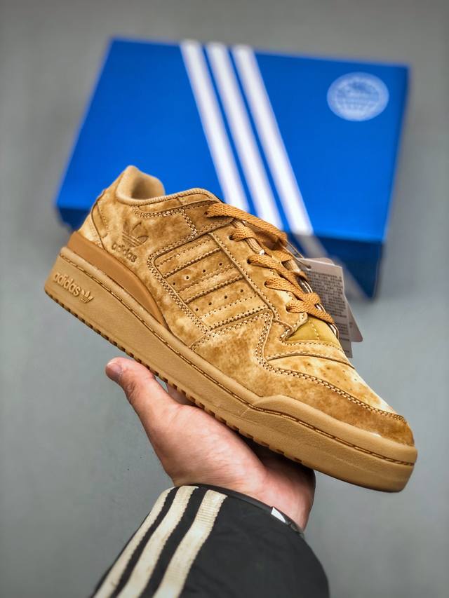 Adidas Originals Forum 84 Low 小麦色 休闲鞋 上架实拍诞生于1984年的经典复古篮球鞋Adidas Originals Forum