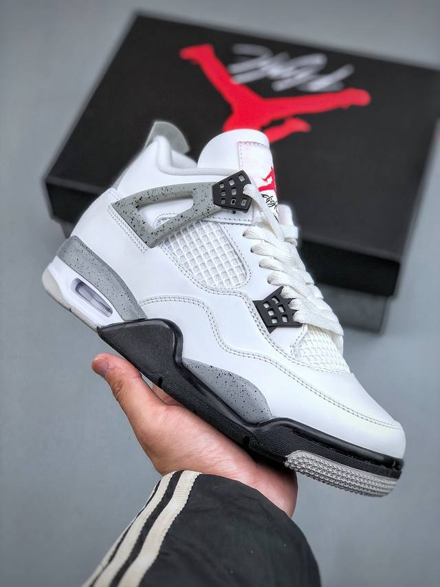 持放店 Nike Air Jordan 4 Retro 水泥 Aj4 原厂独立模具开发 纯正4代正确鞋型 原厂定制头层压纹皮料 原厂鞋楦打造市面最高工艺 内置原