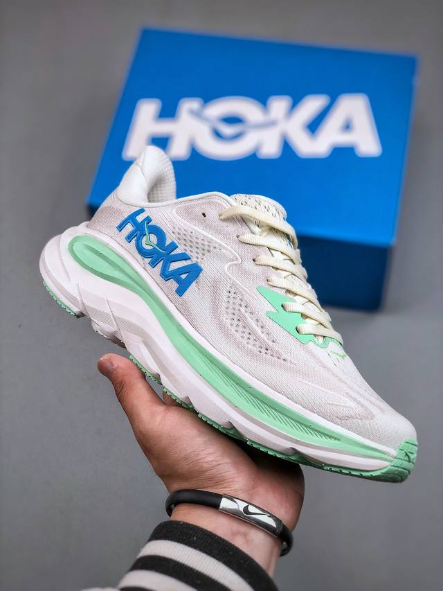 Hoka W Clifton 10 超轻厚底轻量跑步鞋市售最高品质 原版开发 正确后跟细节 区别市面通货版本 1162036 Hxc 尺码：36-47