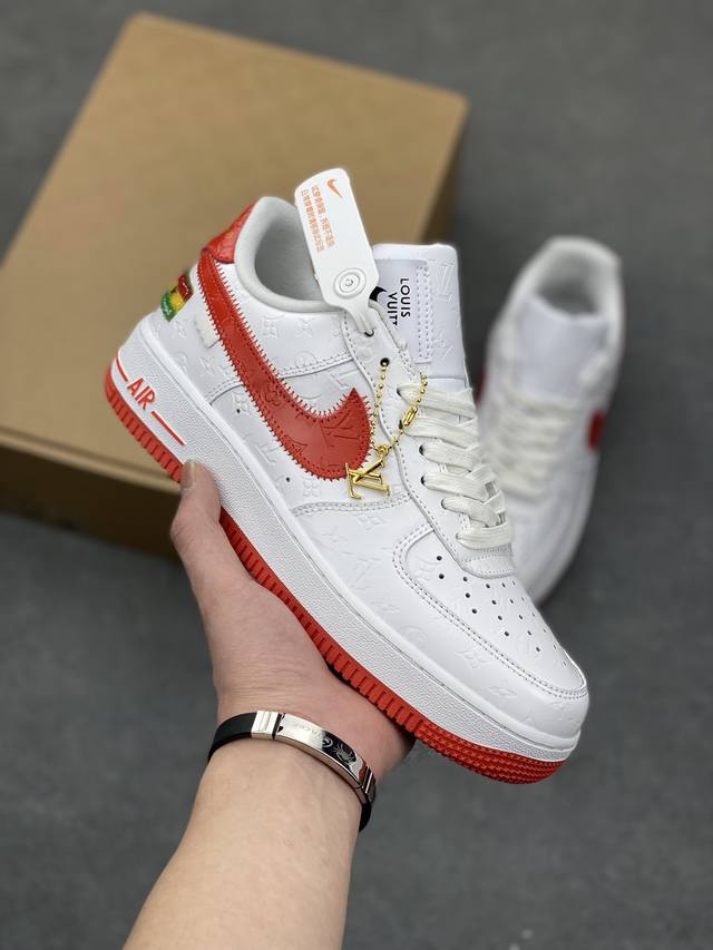 工厂套现 福利特价 原本地200版本 Lv X Air Force 1 Low 原楦头原纸板 打造纯正空军版型 #专注外贸渠道 全掌内置蜂窝气垫 #原盒配件 原