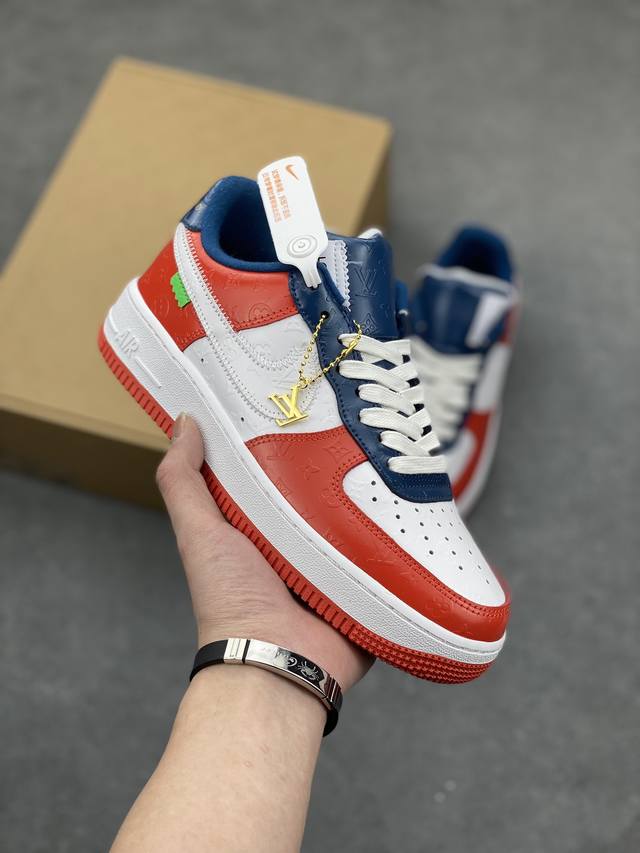 工厂套现 福利特价 原本地200版本 Lv X Air Force 1 Low 原楦头原纸板 打造纯正空军版型 #专注外贸渠道 全掌内置蜂窝气垫 #原盒配件 原