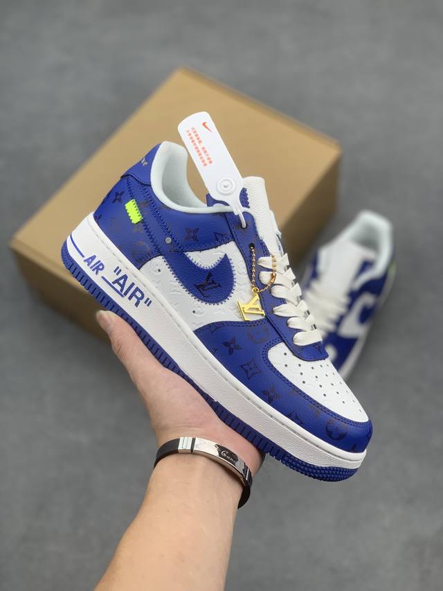 工厂套现 福利特价 原本地200版本 公司级Lv X Nike Air Force 1 Low 路易斯威登驴牌Lv联名 空军一号低帮运动休闲板鞋 原楦头原纸板