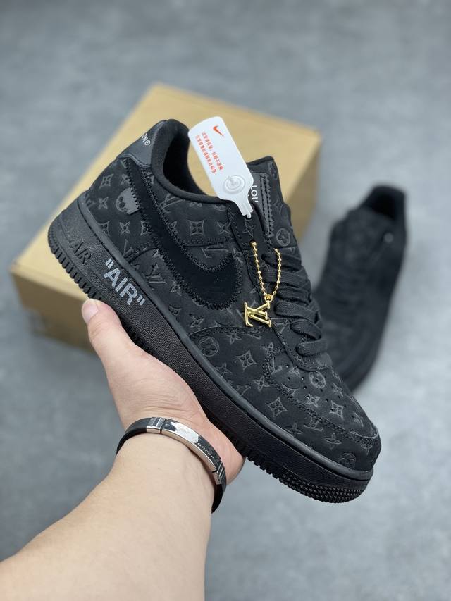 工厂套现 福利特价 原本地200版本 公司级 Lv X Nike Air Force 1 Low 路易斯威登驴牌Lv联名 空军一号低帮运动休闲板鞋 原楦头原纸板