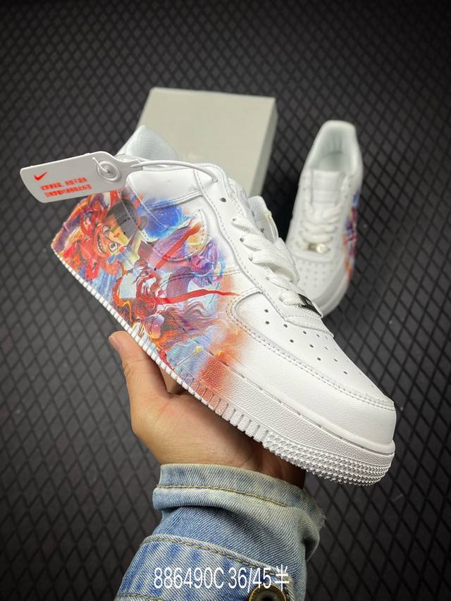 C 公司级Nike Air Force 1‘07 原楦头原纸板 打造纯正低帮空军版型 专注外贸渠道 全掌内置蜂窝气垫 原盒配件 原厂中底钢印、拉帮完美 货号:D