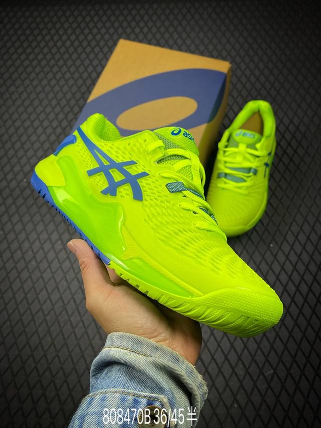 B Asics 亚瑟士 Gel-Resolution 9 低帮运动休闲跑步鞋 1042A208-300 尺码：36 36.5 37 38 38.5 39 40