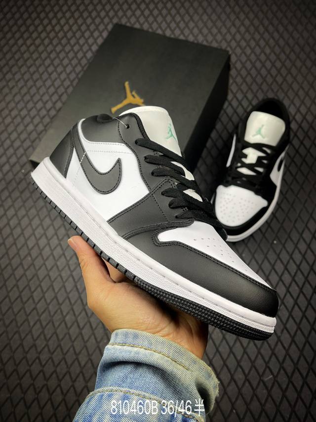 B Air Jordan 1 Low Aj1 乔1黑白熊猫 低帮文化篮球鞋 553558-131 尺码：36 36.5 37.5 38 38.5 39 40 4