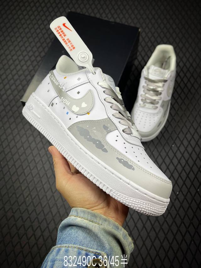 C 公司级Nike Air Force 1‘07 Lv8 原楦头原纸板 打造纯正低帮空军版型 专注外贸渠道 全掌内置蜂窝气垫 原盒配件 原厂中底钢印、拉帮完美